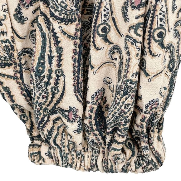 ANTHROPOLOGIE Printed Harem Pants Paisley Crepe - Picture 3 of 9